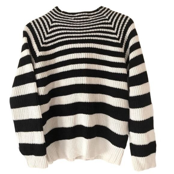 For The Republic Horizontal Striped Knit Sweater Size Large - Picture 2 of 5